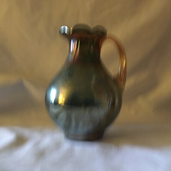Fenton Glass Iridescent Small Pitcher - Picture 3 of 6